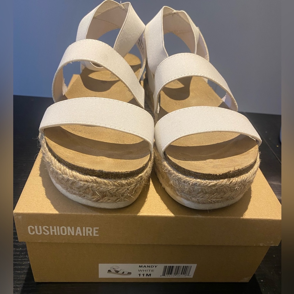 Mandy white sandals